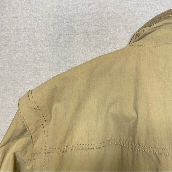 Weekender Traveler Men's Travel Convertible Jacket Correspondent Light Tan Large - Picture 16 of 16